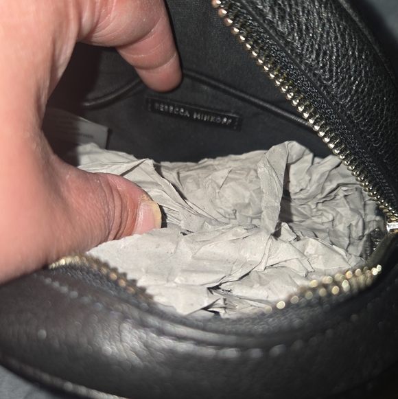 Rebecca Minkoff Black Mini Bag with Silver Hardware - Picture 3 of 6